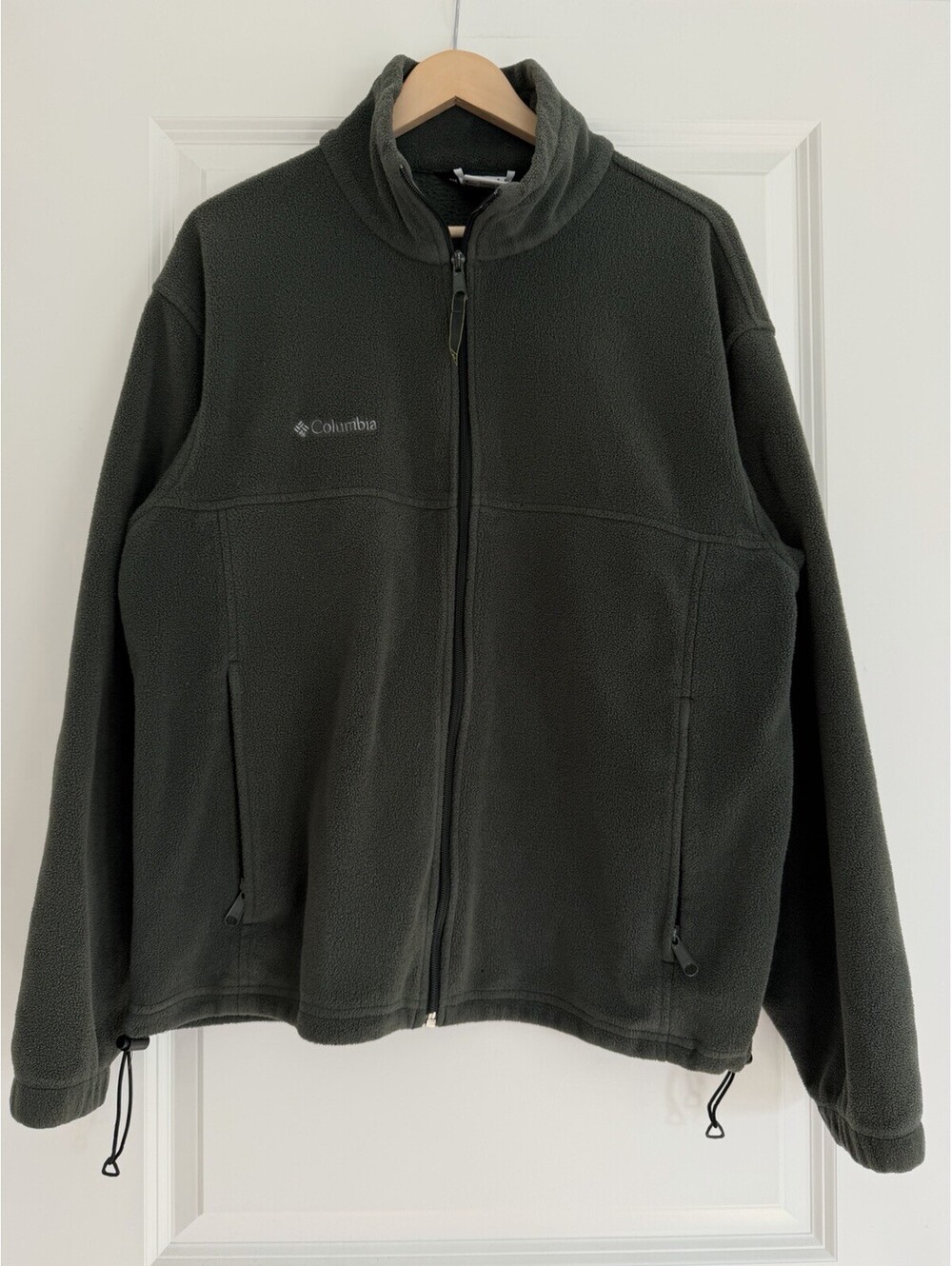 Columbia Sportswear Fleece Jacket Men’s Large Full Zip Forest Green Sherpa